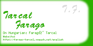 tarcal farago business card